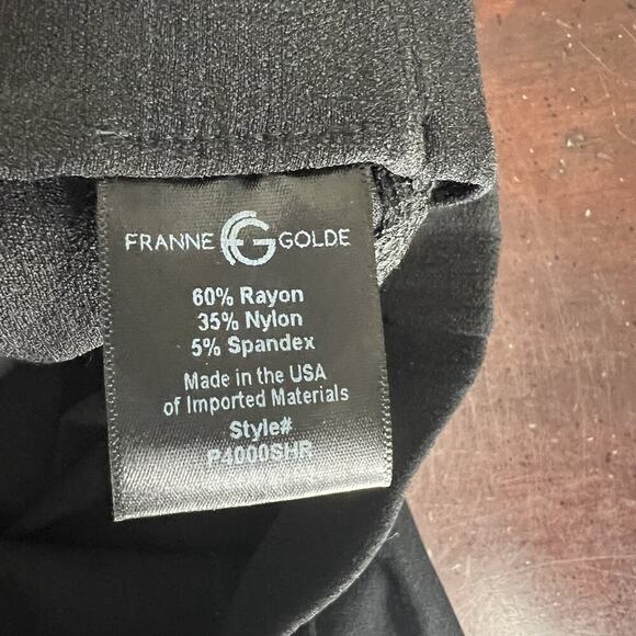 Franne Golde Magic Pants High Rise Stretch Classic Straight Leg Black‎ Size 12 - Picture 9 of 9